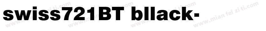 swiss721BT bllack字体转换